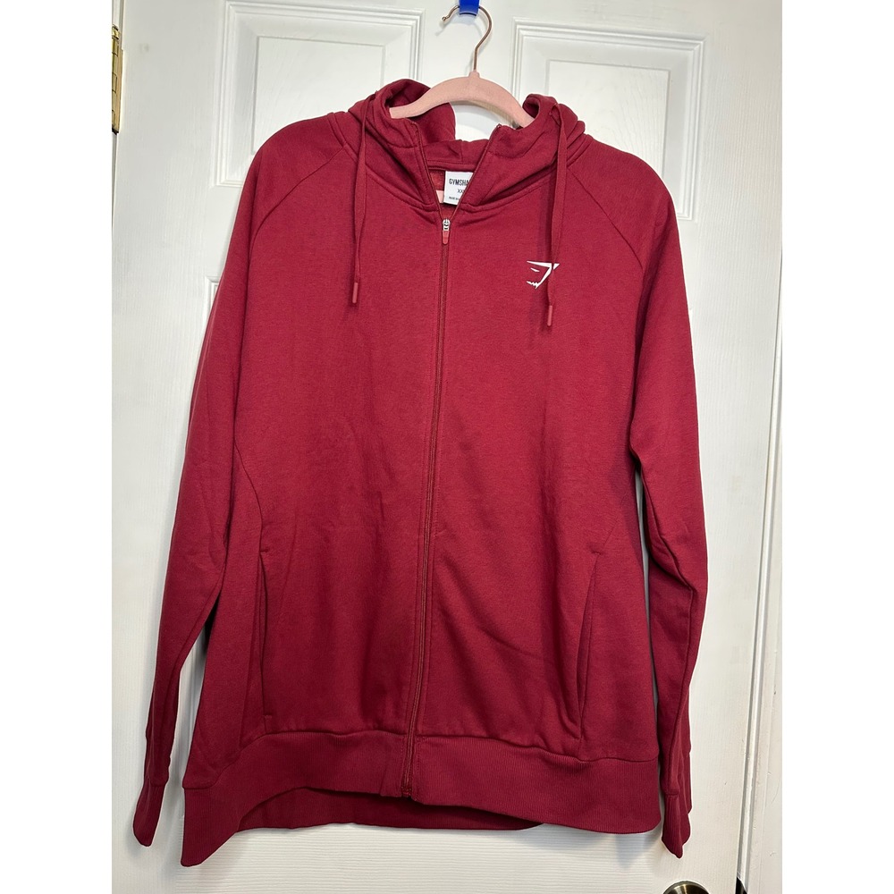Gymshark Women's Active Full Zip Red Jacket‎ Size XXL